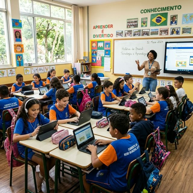 Tecnologia chega às salas de aula da rede municipal